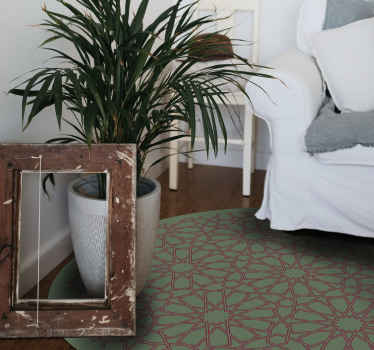 Alfombra vinílica étnica patrón marroquí - TenVinilo