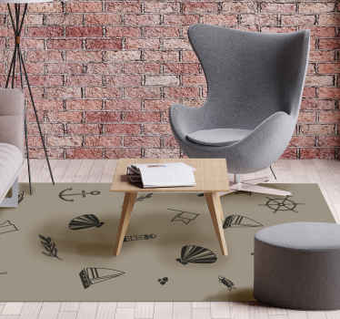 rôzne vinylové koberce pre deti námornícke ikony - Tenstickers