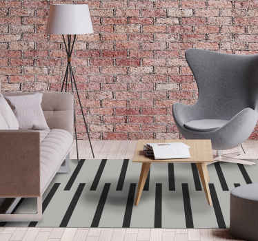 Eleganten črtast vzorec sodobne vinilne preproge - TenStickers