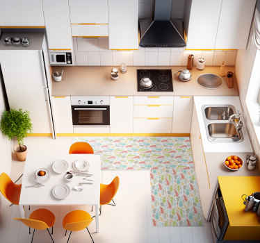 Kitchen plant tiles kitchen floor tiles - TenStickers