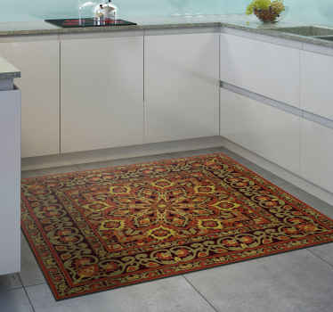 Kitchen persian mandala effect kitchen rug - TenStickers