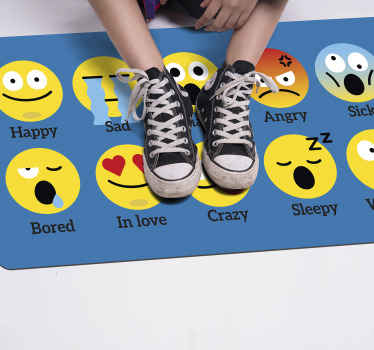How are you feeling? kids vinyl rug - TenStickers