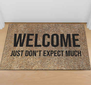 Welcome, just don't expect much custom rug - TenStickers