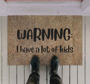 Warning, I have a lot of kids custom rug - TenStickers