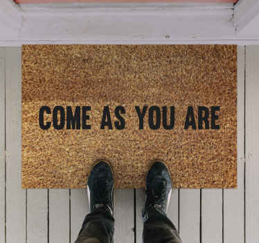 Come as you are custom rug - TenStickers