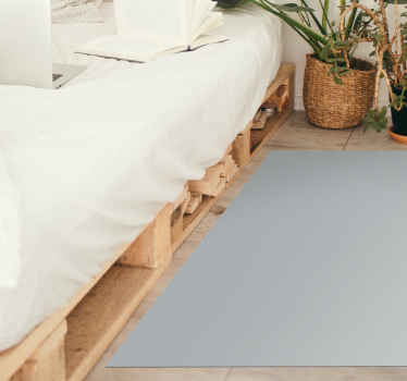 Alfombra vinílica gris rectangular - TenVinilo