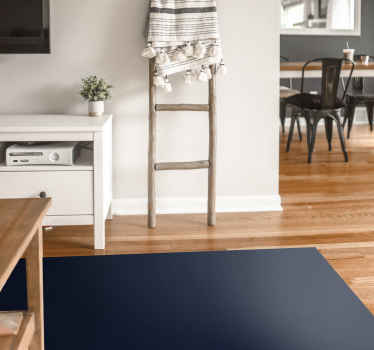 Sötétkék színű modern bakelit szőnyeg - TenStickers
