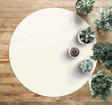 Dywan winylowy w kolorze kremowym - TenStickers