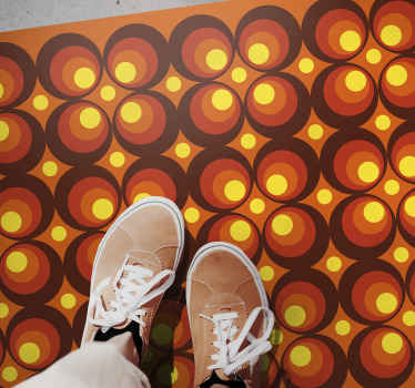 Vinil podovi tekstura retro kružni uzorci - TenStickers