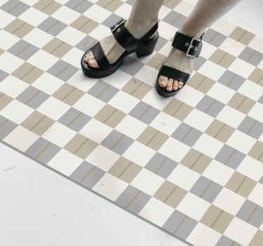 šahovski tisk Vinilne preproge z geometrijskimi vzorci - TenStickers