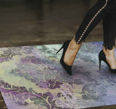 Bohém művészi tervezés vinil szőnyeg virágok és növények - TenStickers