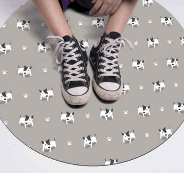Cute puppy pattern animal vinyl carpet - TenStickers
