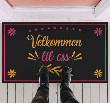 Velkommen til oss tilpasset vinyl teppe - Tenstickers