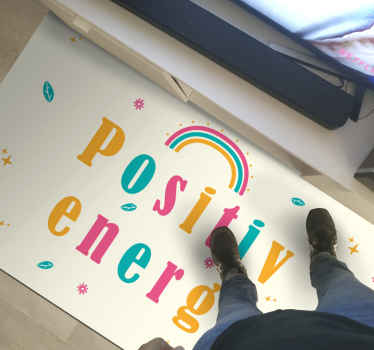 Positivt energi soverom vinyl teppe - Tenstickers
