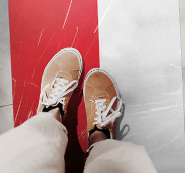 Flaga polska dywan z potłuczonego szkła - TenStickers