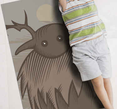 Alfombra de vinilo étnica Troll kittelsen - TenVinilo