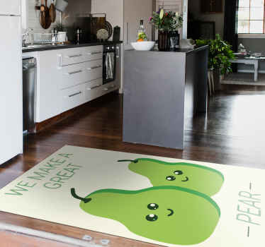 We make a great pear custom rug - TenStickers