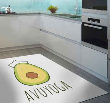 Avoyoga custom floor vinyl rug - TenStickers