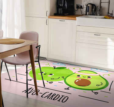 Avo-cardio custom vinyl rug - TenStickers