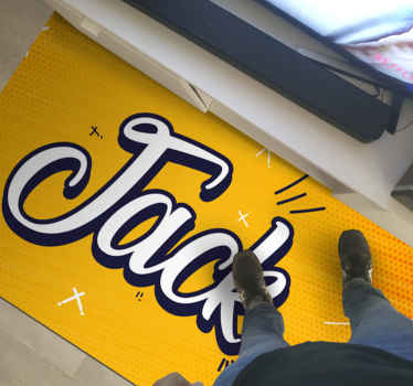 Kul mandarin oransje personlig vinylmatte - Tenstickers