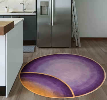 Tapis vinyle violet orbes dégradés - TenStickers
