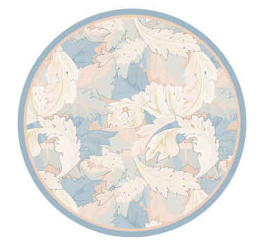 Vinyl Teppich Blumen weiches blattmuster - TenStickers