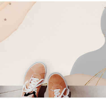 ουδέτερη περίληψη με χρυσά αστέρια μοντέρνο χαλί - TenStickers