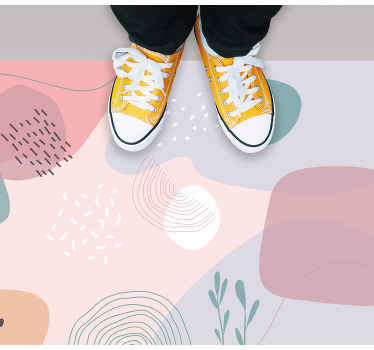 δημιουργικό παστέλ χρώμα μοντέρνο χαλί - TenStickers