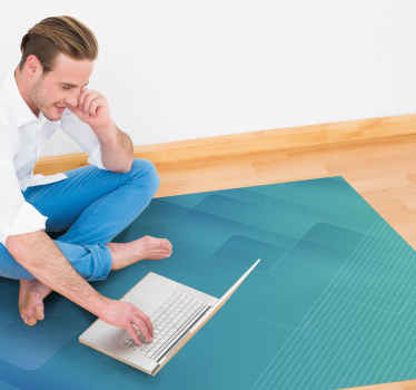 Alfombra vinílica moderna estratos geométricos abstractos - TenVinilo