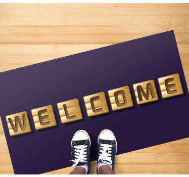 Lesene ploščice za dobrodošlico Vinilna preproga za vhod - TenStickers