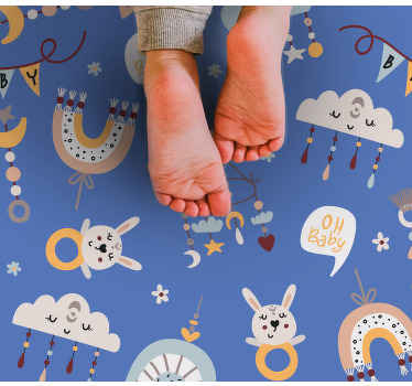 Dywan winylowy dla dziecka wzory zwierzątek dla dzieci - TenStickers