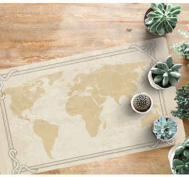 Alfombra vinílica despacho Mapa que data de la década de 1920 - TenVinilo