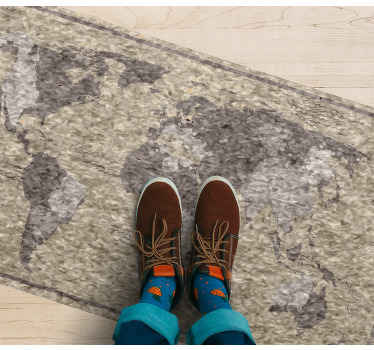 老化的羊皮纸矩形地毯上的设计 - TenStickers