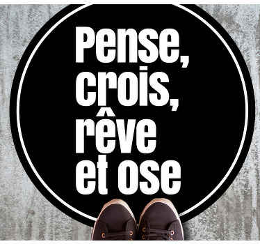 Tapis vinyle citation Citation pour ne pas perdre espoir - TenStickers