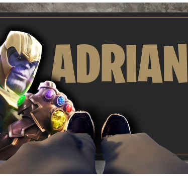 Videogame gold mask bedroom rug - TenStickers