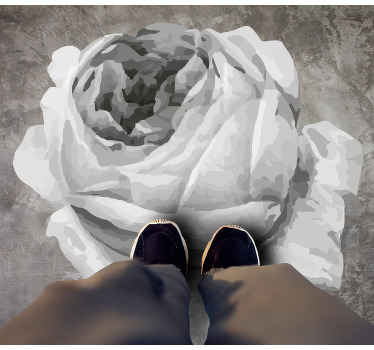 Covor de vinil natură trandafir gri - TenStickers