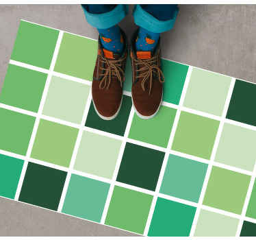 Alfombras de vinilo de azulejos Azulejos verdes - TenVinilo