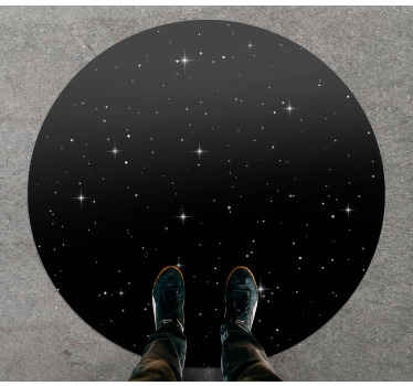 Mørkt univers med stjerner natur vinyl tæppe - TenStickers