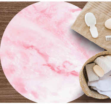 pink marble effect bathroom flooring - TenStickers