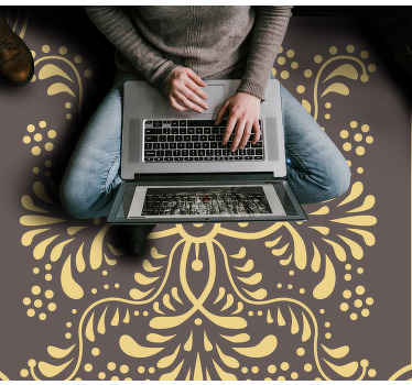 Tapis vinyle retro Style barrique vintage - TenStickers