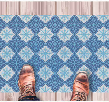 Snefnug-emblem vinyl tæppe med fliseeffekt - TenStickers