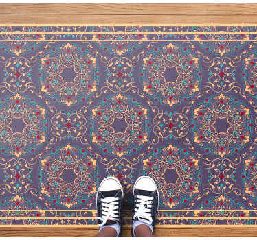 Vinyl tapijt mandala complexe mandala motieven - TenStickers