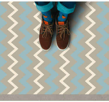 Alfombra vinílica rayas estilo de motivo chevron - TenVinilo