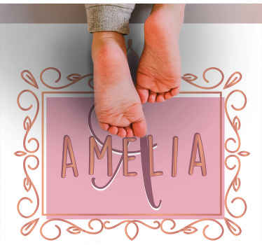 Személyre szabott hercegnő korona vinil szőnyeg mások - TenStickers