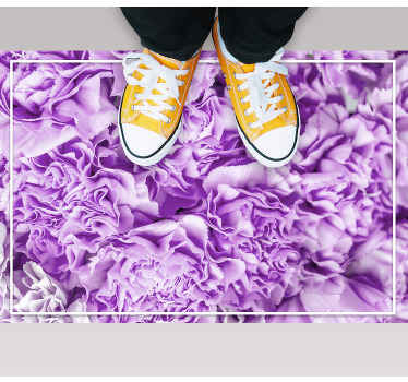 Rralistik zarif çiçekler mutfak yer karoları - TenStickers