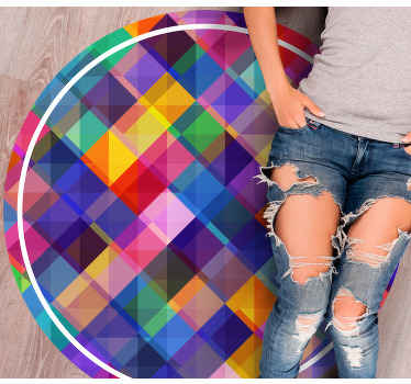 Alfombra vinilo cocina Mosaicos de colores - TenVinilo