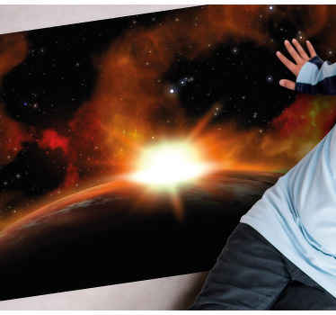 Tapis vinyle étoile lueur céleste du lever du soleil - TenStickers