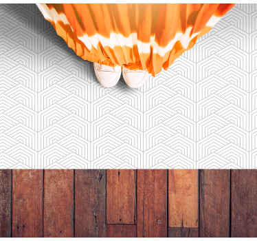 Abstract different lines living room rug - TenStickers