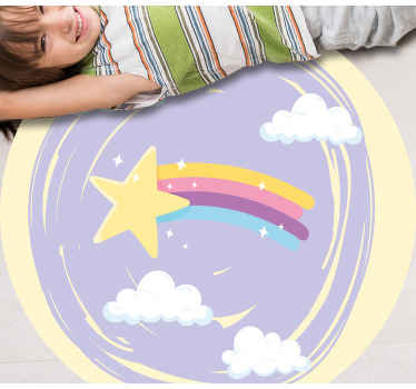 Dywan winylowy dla dziecka magia nocnego nieba - TenStickers