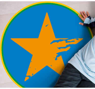 rôzne vinylové koberce pre deti modrý hviezdny prízvuk - Tenstickers